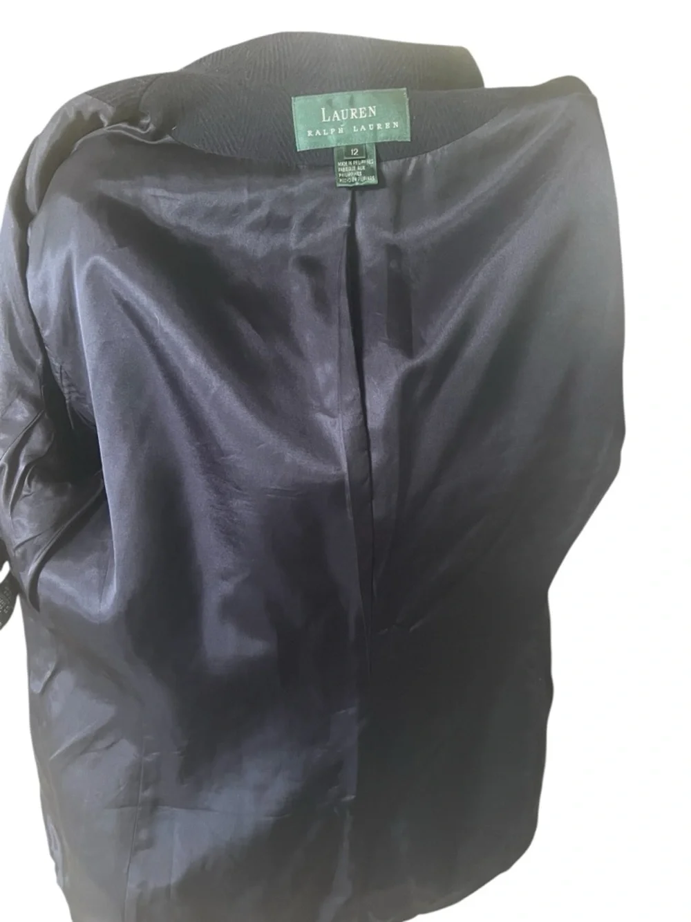 Ralph Lauren Lauren vintage wool cashmere blend size 12 equestrian herringbone - Picture 4 of 9